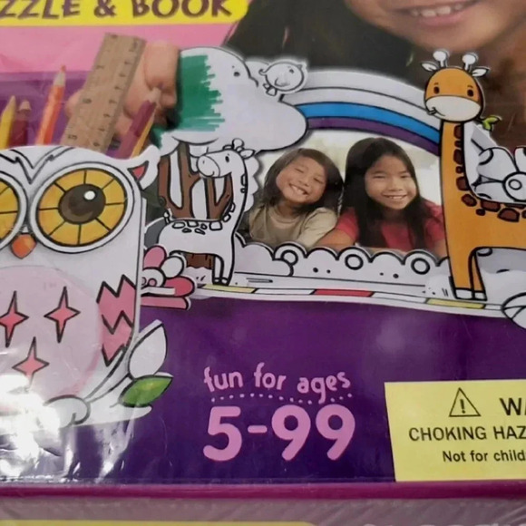 Creative 3D Coloring Puzzle & Book DIY Painting with 5 Color markers "Owl" - Picture 7 of 9